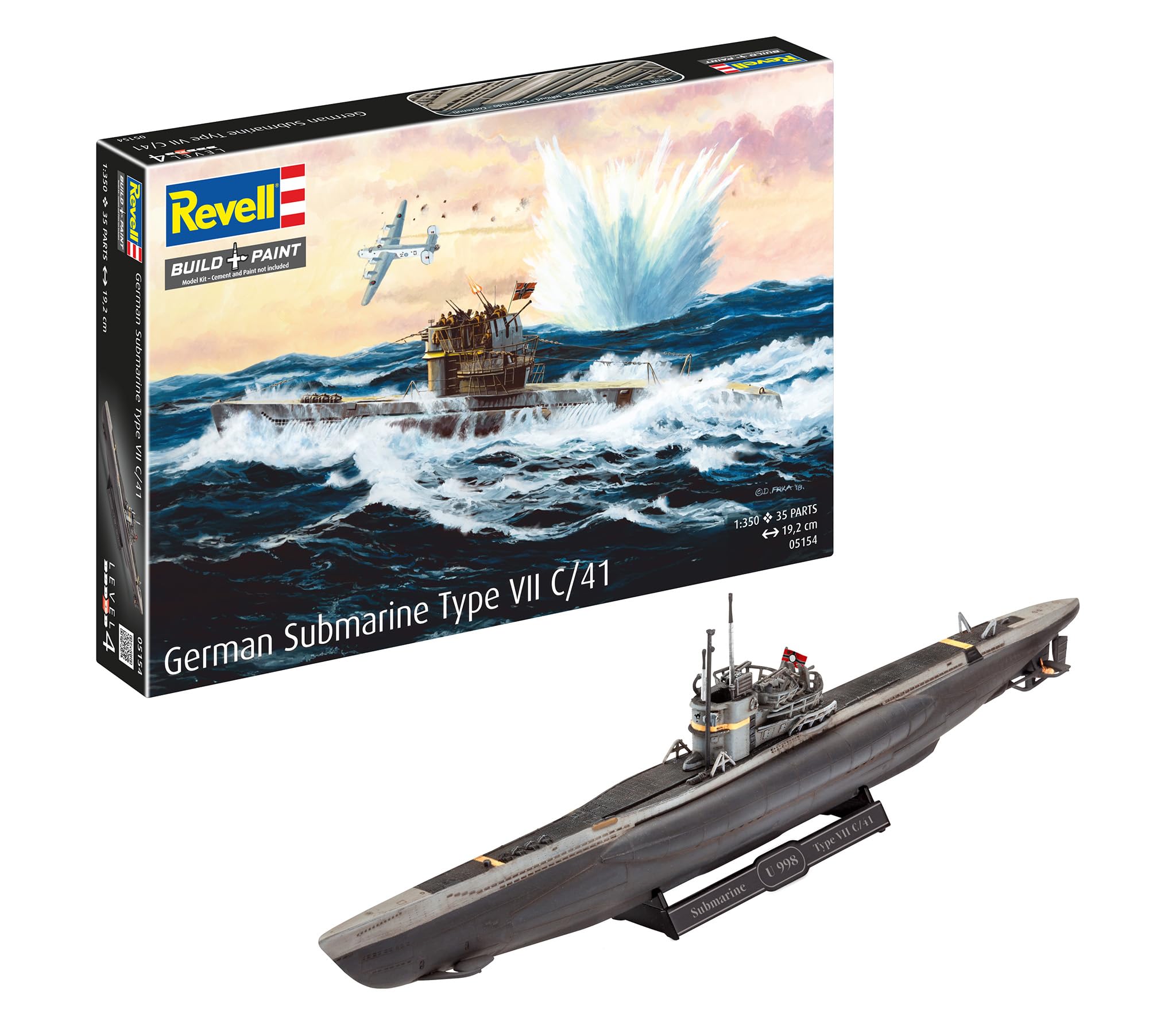 Amazon | ドイツレベル(Revell) 1/350 ドイツ 潜水艦 Type 7 C/41